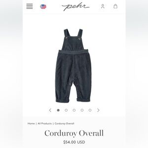 Pehr overalls 6-12mo